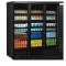 Kühlschrank mit 3 Glastüren schwarz Atom Maxi C3DBB