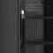 Flaschenkühlschrank mit Glastür schwarz SCU1425H