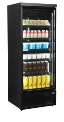 Kühlschrank mit Glastür schwarz Atom Maxi C1DBB