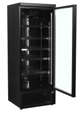 Kühlschrank mit Glastür schwarz Atom Maxi C1DBB