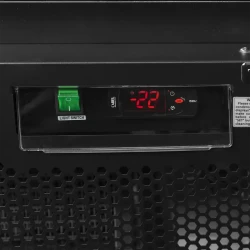 Gefrierschrank mit 2 Glastüren schwarz Atom Maxi F2DBB