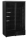 Gefrierschrank mit 2 Glastüren schwarz Atom Maxi F2DBB