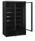 Gefrierschrank mit 2 Glastüren schwarz Atom Maxi F2DBB