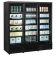 Gefrierschrank mit 3 Glastüren schwarz Atom Maxi F3DBB