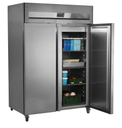 Edelstahl Gastro-Kühlschrank GN 2/1 RK1420X1