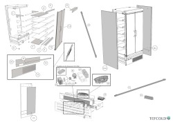 Supermarkt-Multideck-Kühlschrank 4 türig MDCA2500HB