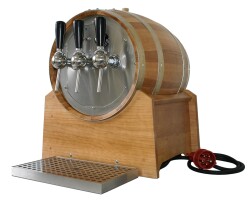 Glühweinzapfanlage OTHG Holzfässchen TRIO/105...