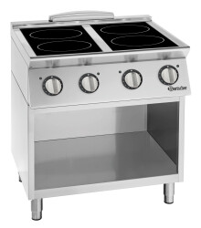 Induktionsherd 900 4 Kochfelder OU offener Unterbau