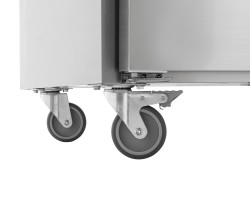 Edelstahl Kühltisch Easy S4-1501 mit Rollen