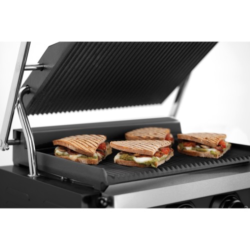 Elektro-Kontaktgrill schwarz "Panini-MDI" 1R S