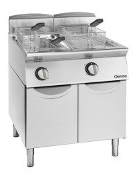Gas-Fritteuse 2 Becken 900 G2-21 mit Unterbau
