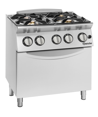 Gasherd 900 4 Flammen Gas-Backofen