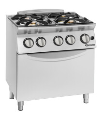 Gasherd 900 4 Flammen Gas-Backofen