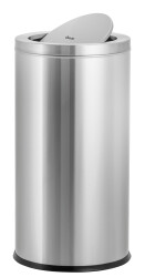 Edelstahl-Abfalleimer mit Swingdeckel 52 Liter