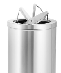 Edelstahl-Abfalleimer mit Swingdeckel 52 Liter