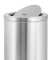 Edelstahl-Abfalleimer mit Swingdeckel 52 Liter