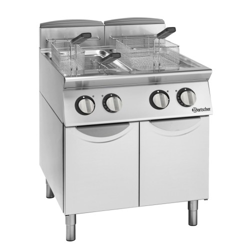 Elektro-Fritteuse 2 Becken 900 E2-21 mit Unterbau
