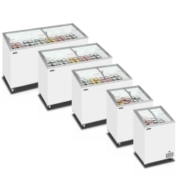 Eiscreme-Grefriertruhe mit Rollen IC102SCEB