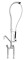 Zweigriffmischer 40L-1802B Mischbatterie mit Geschirrwaschbrause