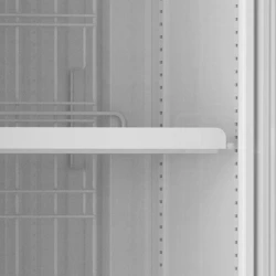 Tiefkühlschrank schwarz mit Glastür slim...