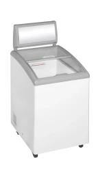 Eiscreme-Grefriertruhe mit Display & Rollen IDC152C-W1