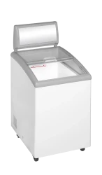 Eiscreme-Grefriertruhe mit Display & Rollen IDC152C-W1