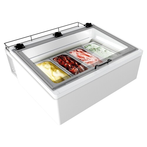 Auftisch-Eisvitrine MINI CREAM 4V LED WEISS