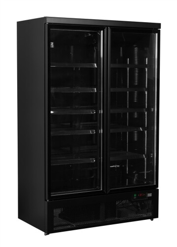 Glastürkühlschrank 2-türig ATOM MAXI KS 2T-BB