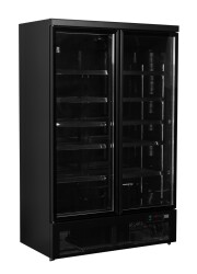 Glastürkühlschrank 2-türig ATOM MAXI KS 2T-BB