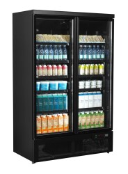 Glastürkühlschrank 2-türig ATOM MAXI KS 2T-BB