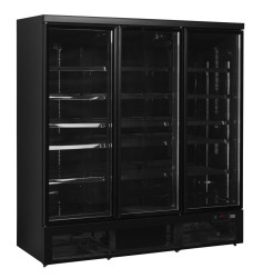 Glastürkühlschrank 3-türig ATOM MAXI KS 3T-BB