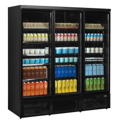 Glastürkühlschrank 3-türig ATOM MAXI KS 3T-BB