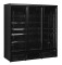 Glastürkühlschrank 3-türig ATOM MAXI KS 3T-BB