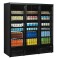 Glastürkühlschrank 3-türig ATOM MAXI KS 3T-BB