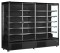 Wandkühlregal mit 4 Glasdrehtüren WKU 2500 BLACK