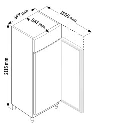 Gastro Gefrier-Lagerschrank Umluftkühlung FFPvg 6501