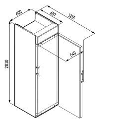 Getränkekühlschrank mit Glastür FKDv 4213...