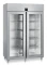 Gastro Edelstahl Kühlschrank 2 Glastüren GN 2/1 FRPSvh 1412