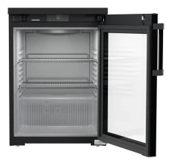 Unterbau-Kühlschrank schwarz Umluftkühlung MRTve 1511