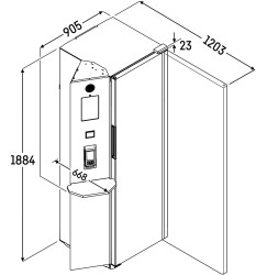 Getränke Kühlschrank Umluftkühlung SMRFvg 4011