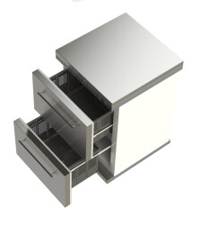 Getränkekühlschrank mit 2 Schubladen HAMBURG 2...