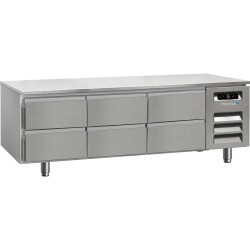 Unterbaukühltisch 6 Schubladen Arbeitsplatte...