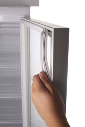 Glastürkühlschrank CD 350 weiß Türanschlag links