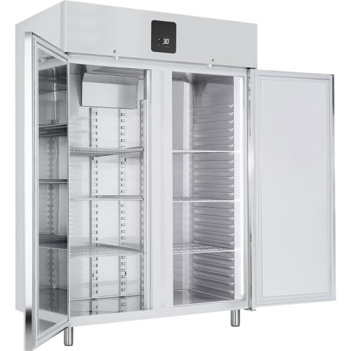 Edelstahl-Gewerbetiefkühlschrank TKU 1422 GN 2/1