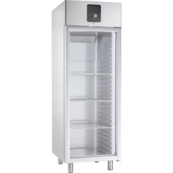 Edelstahlkühlschrank mit Glastür KU 722 G GN...