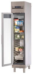 Edelstahl-Tiefkühlschrank TKU 359 Türanschlag...