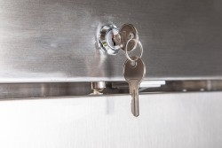 Edelstahl-Tiefkühlschrank TKU 359 Türanschlag rechts