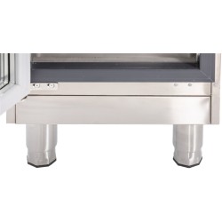 Edelstahl-Tiefkühlschrank mit Glastür TKU 359 G
