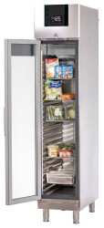 Edelstahlkühlschrank KU 359 mit Linksanschlag