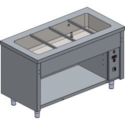 Bain-Marie Wasserbad Modul 4 GN 1/1